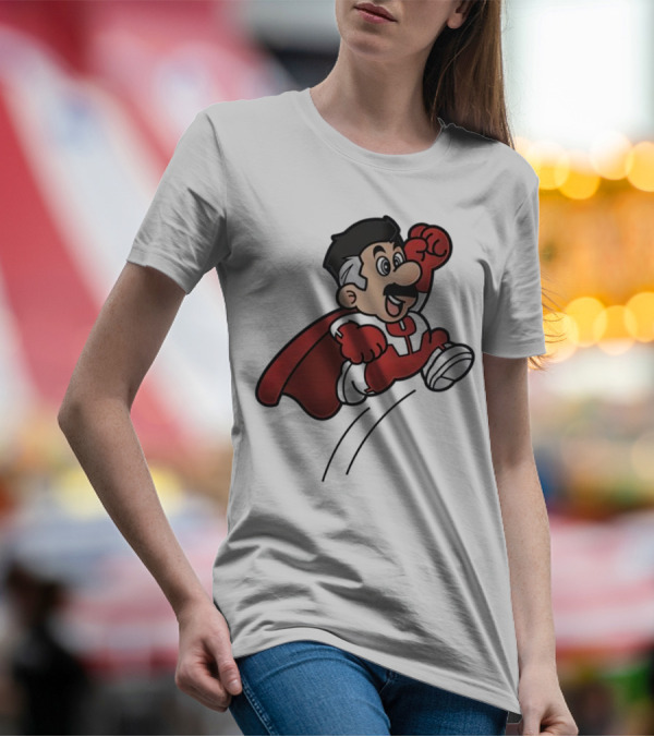 Omni Mario Superhero Jumping Manoeuver T-Shirt