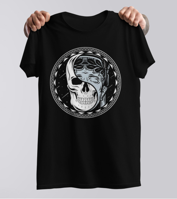 Skull Guardian Yin Yang Mask Fusion T-Shirt