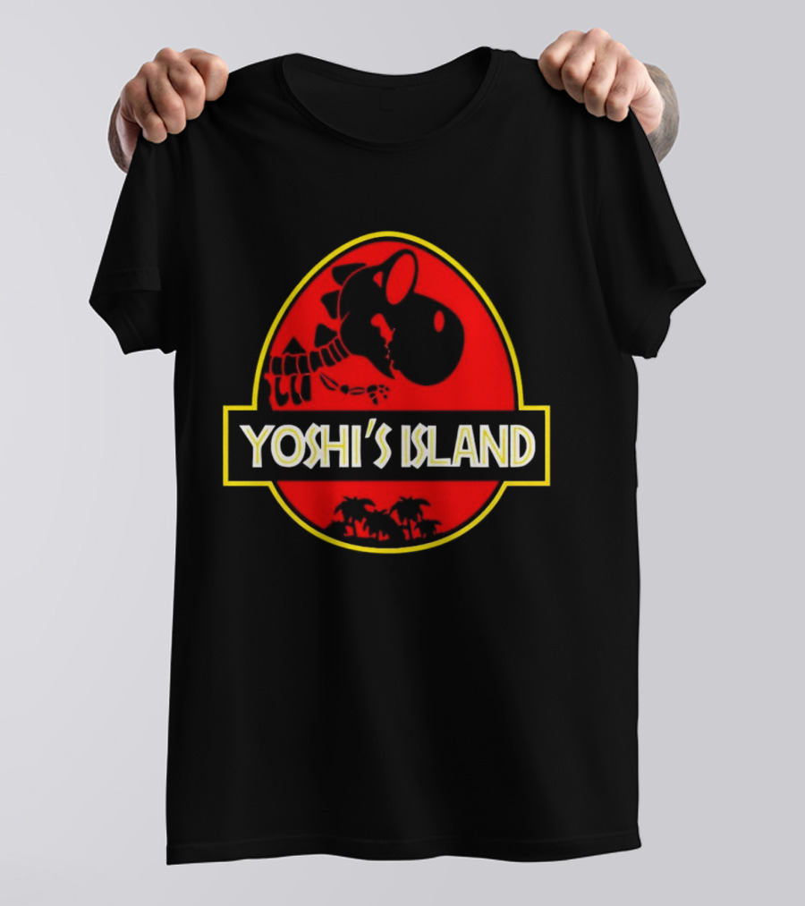 Jurassic Park Yoshi’s Island Logo Crossover T-Shirt