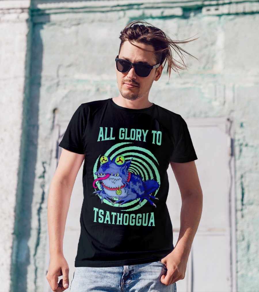All Glory To Tsathoggua Spiral Eyed Creature T-Shirt