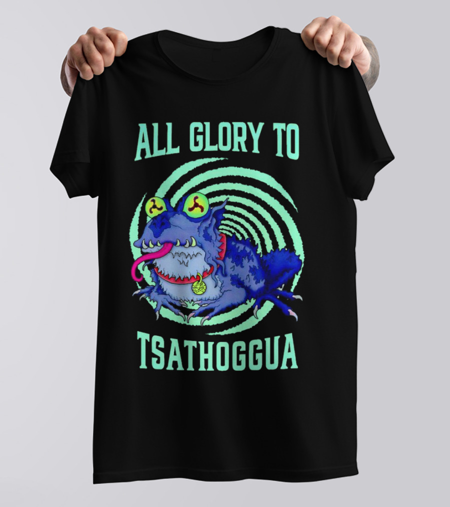All Glory To Tsathoggua Spiral Eyed Creature T-Shirt