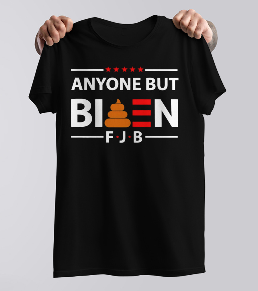 ANYONE BUT BIDEN FJB ANTI-BIDEN POOP EMOJI T-Shirt
