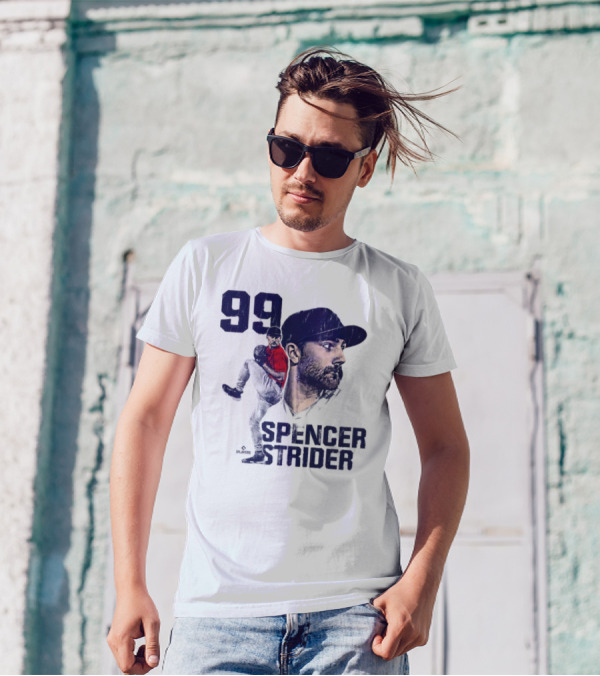 Spencer Strider 99 Atlanta Braves Vintage Players T-Shirt