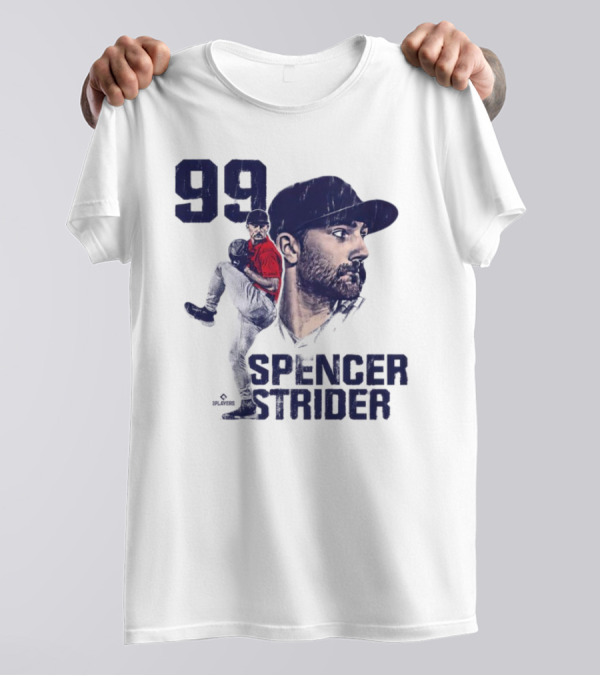 Spencer Strider 99 Atlanta Braves Vintage Players T-Shirt