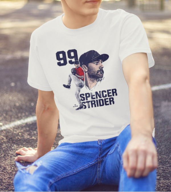 Spencer Strider 99 Atlanta Braves Vintage Players T-Shirt