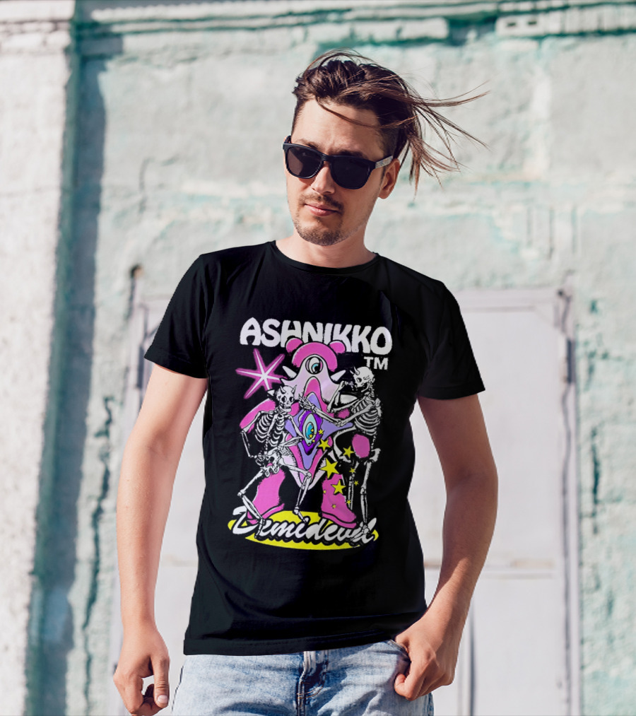 Ashnikko Demidevil Skeleton Starry Eyeball Creature With Skeletons T-Shirt