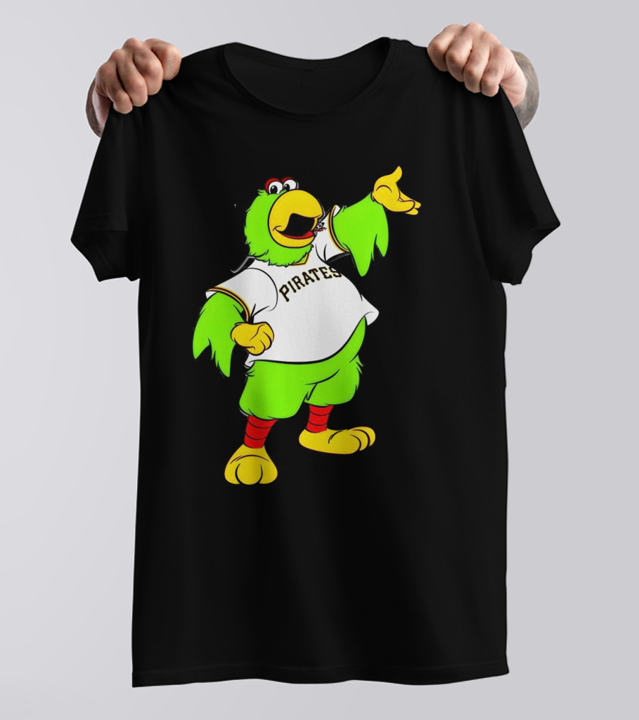 Pittsburgh Pirates Parrot Mascot Cheerful T-Shirt