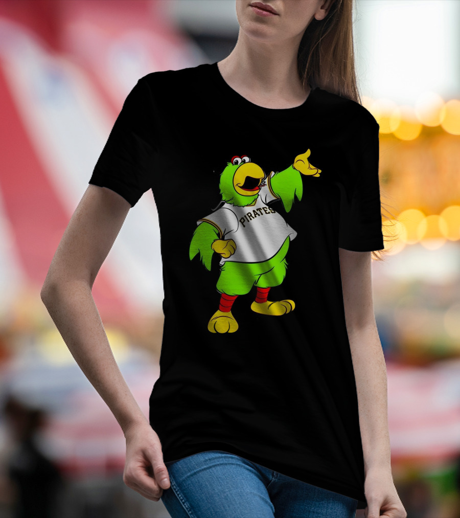 Pittsburgh Pirates Parrot Mascot Cheerful T-Shirt
