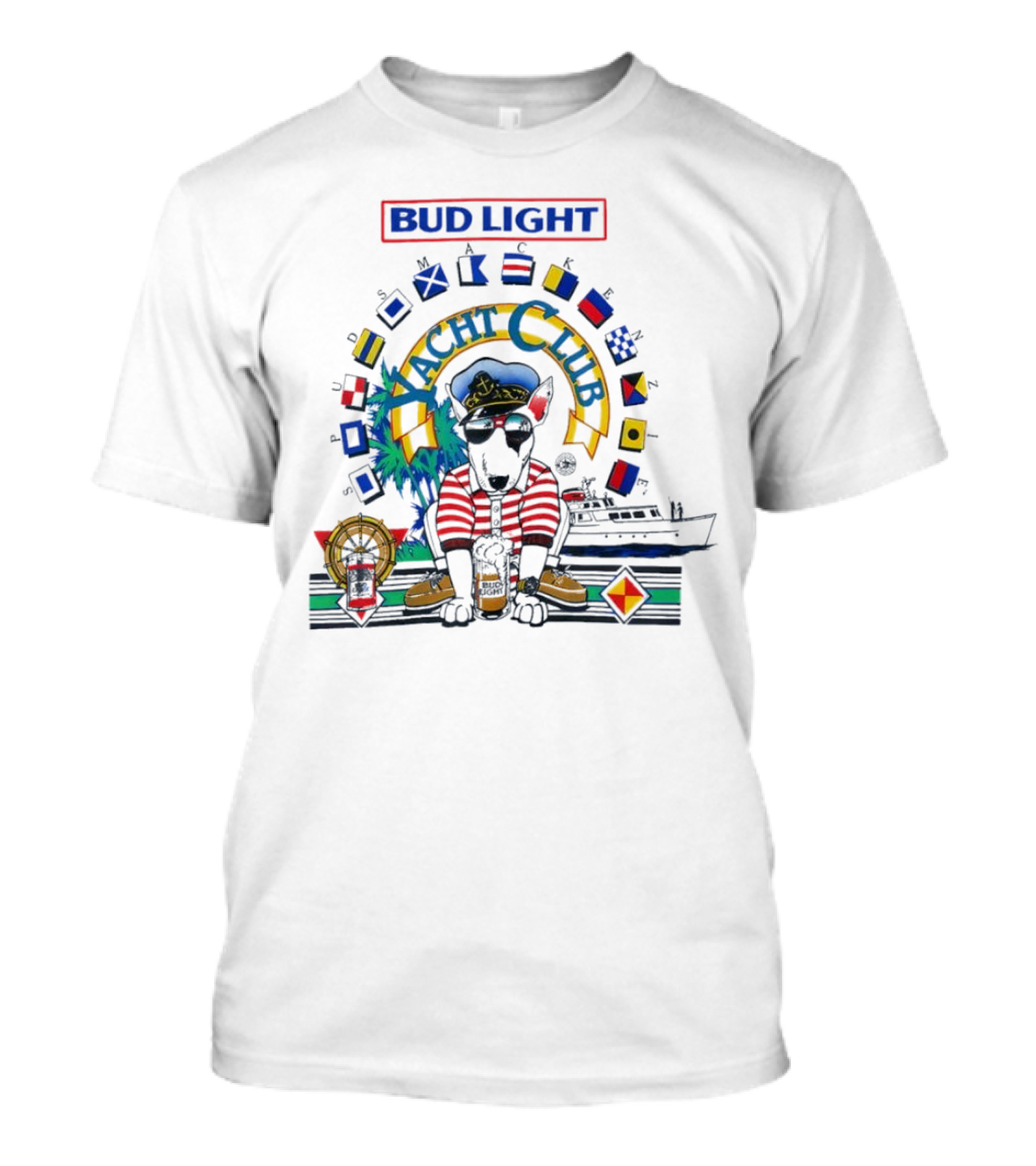 Bud Light Spuds Mackenzie Yacht Club Vintage T-Shirt