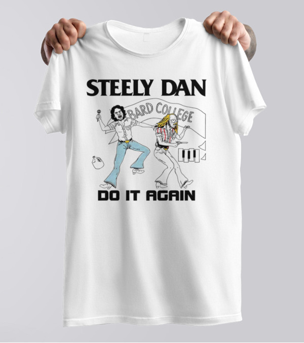 Steely Dan Bard College Do It Again Retro Music Skate Roller Disco Vintage T-Shirt