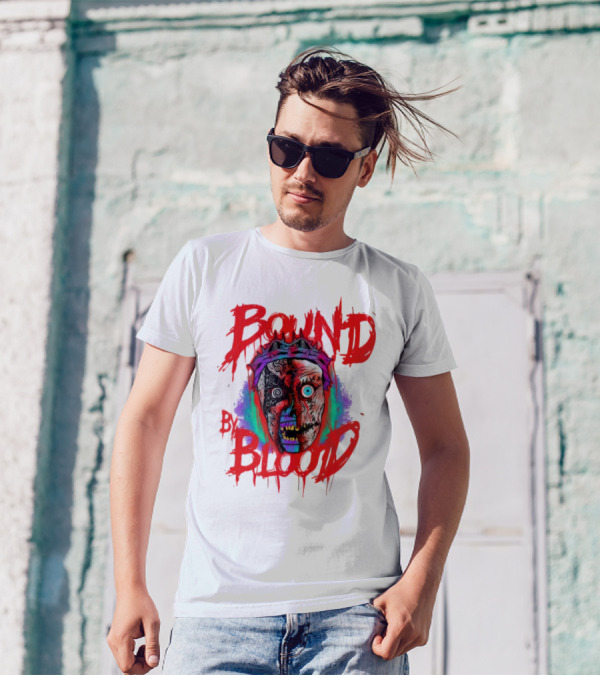 Bound By Blood Horror Mask Horror Clown T-Shirt