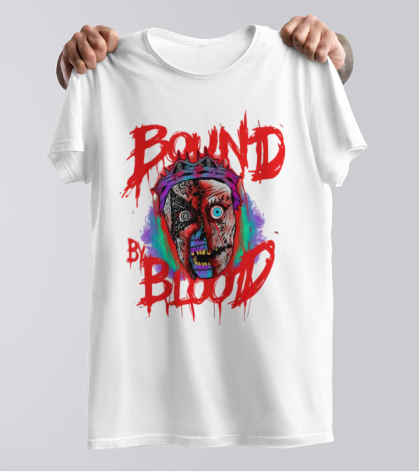 Bound By Blood Horror Mask Horror Clown T-Shirt