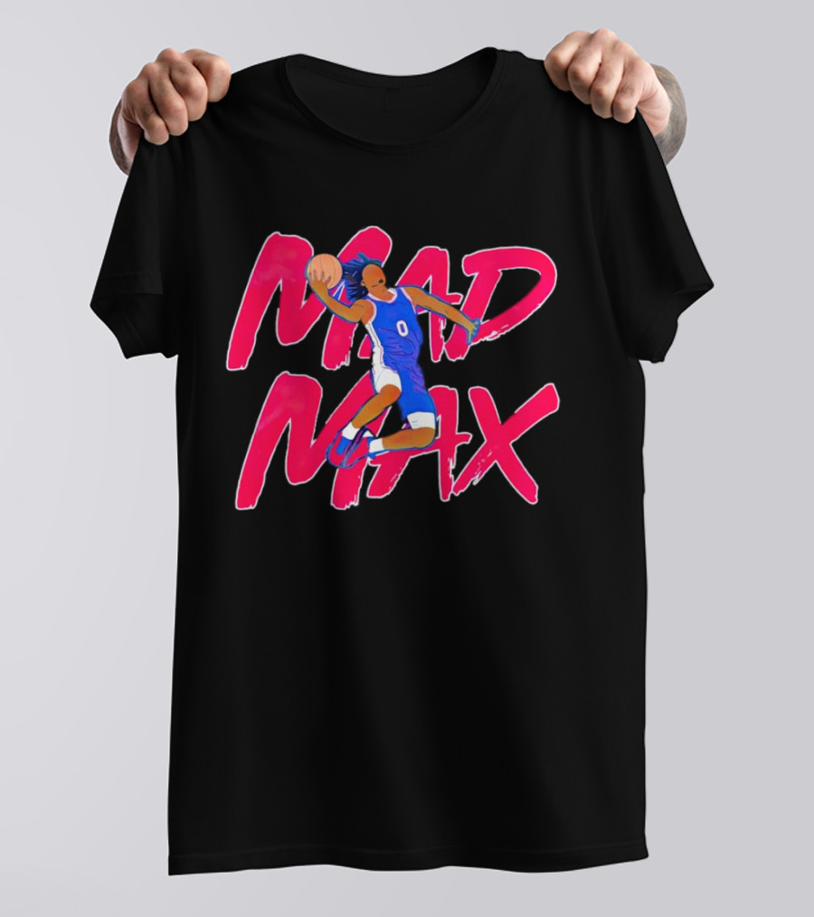 Philadelphia 76ers Tyrese Maxey Mad Max Basketball T-Shirt