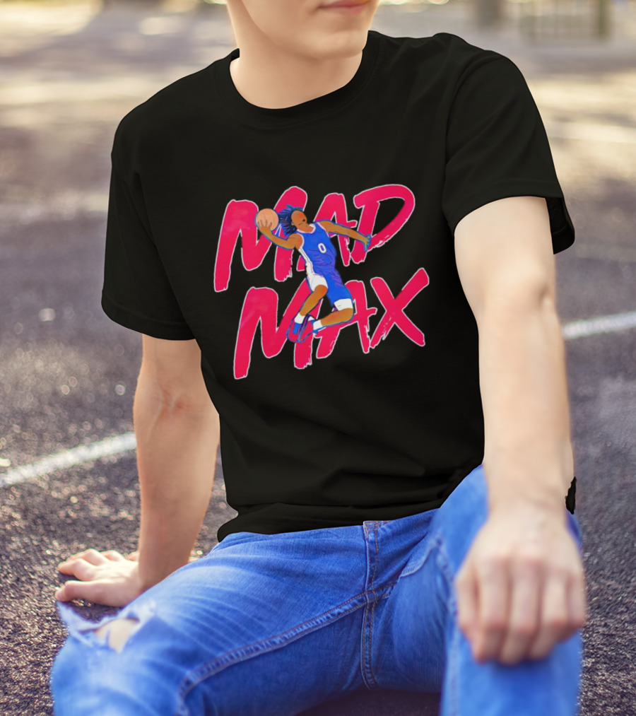 Philadelphia 76ers Tyrese Maxey Mad Max Basketball T-Shirt