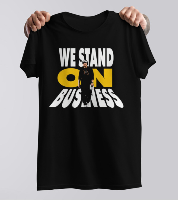 We Stand On Business 673 Brand Apparel Icon With Figure T-Shirt