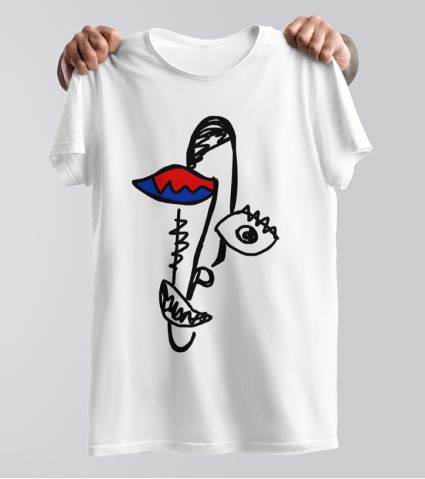 Beyond Graf’s Latest Abstract Picasso Face Disconnected Lines And Shapes T-Shirt