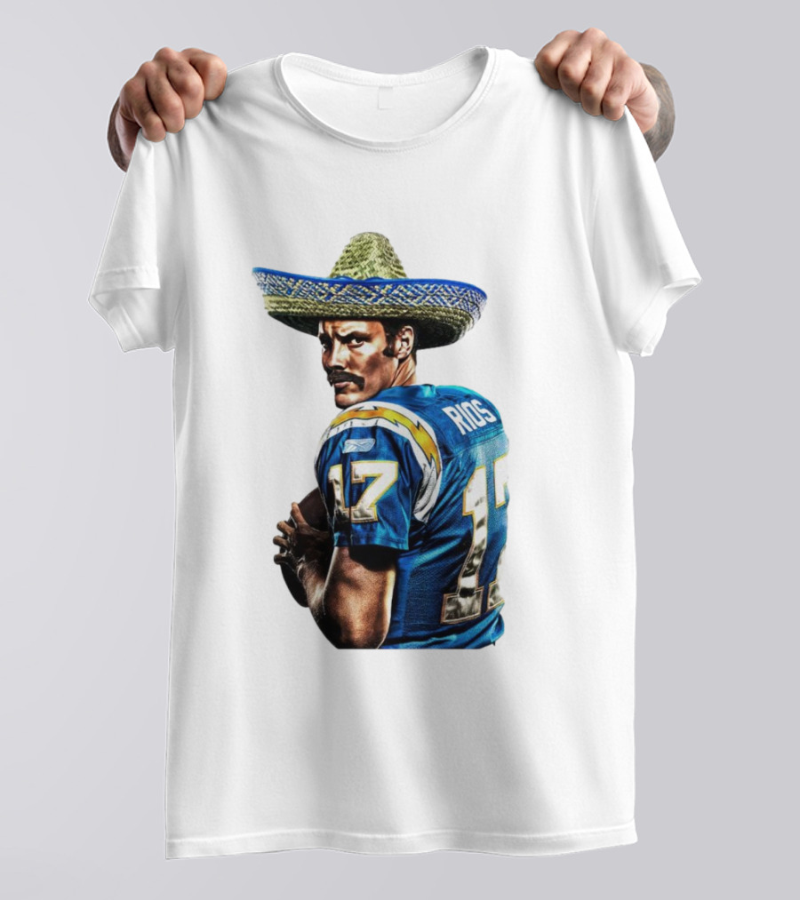 Rios 17 Los Angeles Chargers Sombrero T-Shirt