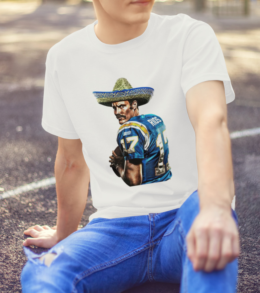 Rios 17 Los Angeles Chargers Sombrero T-Shirt