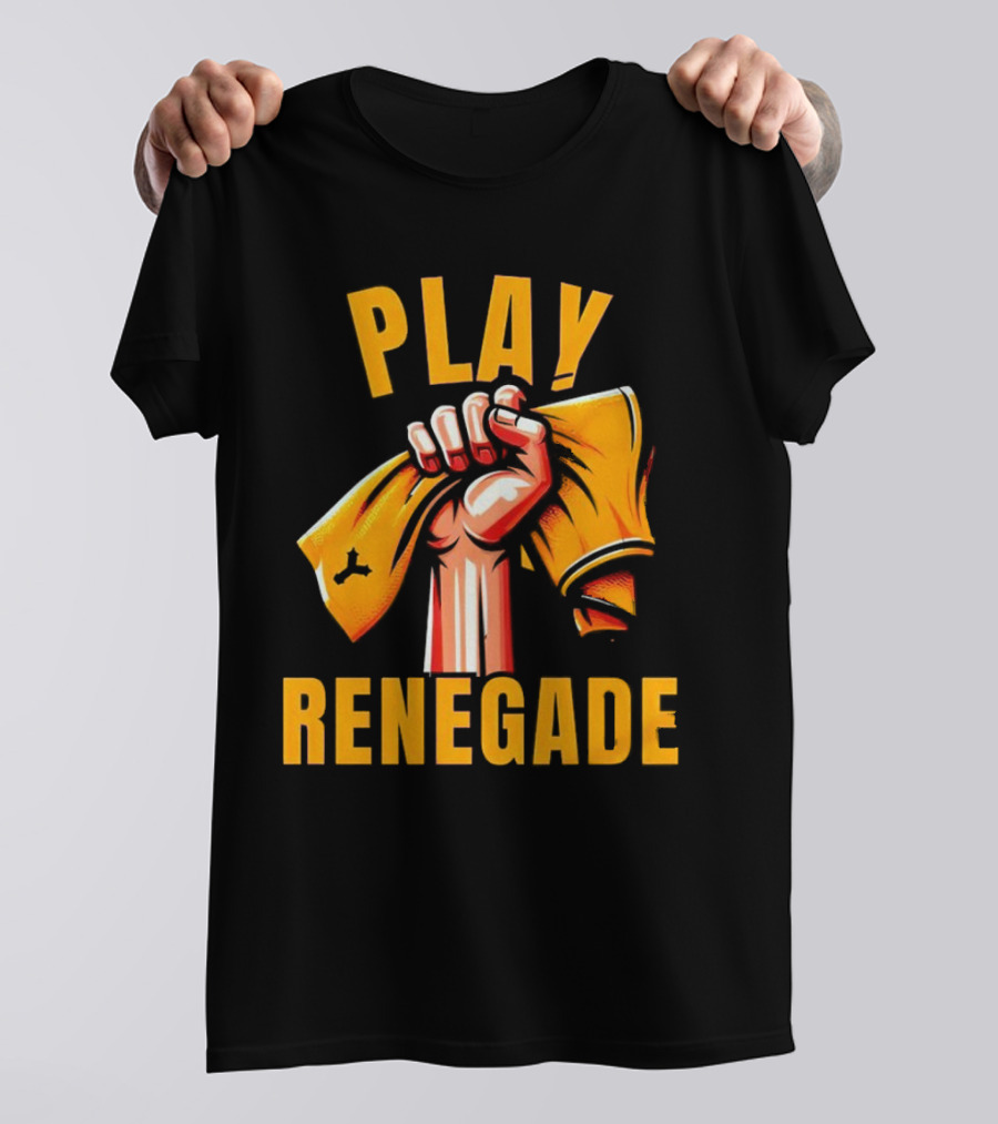 Play Renegade Hand Holding Yellow Towel T-Shirt