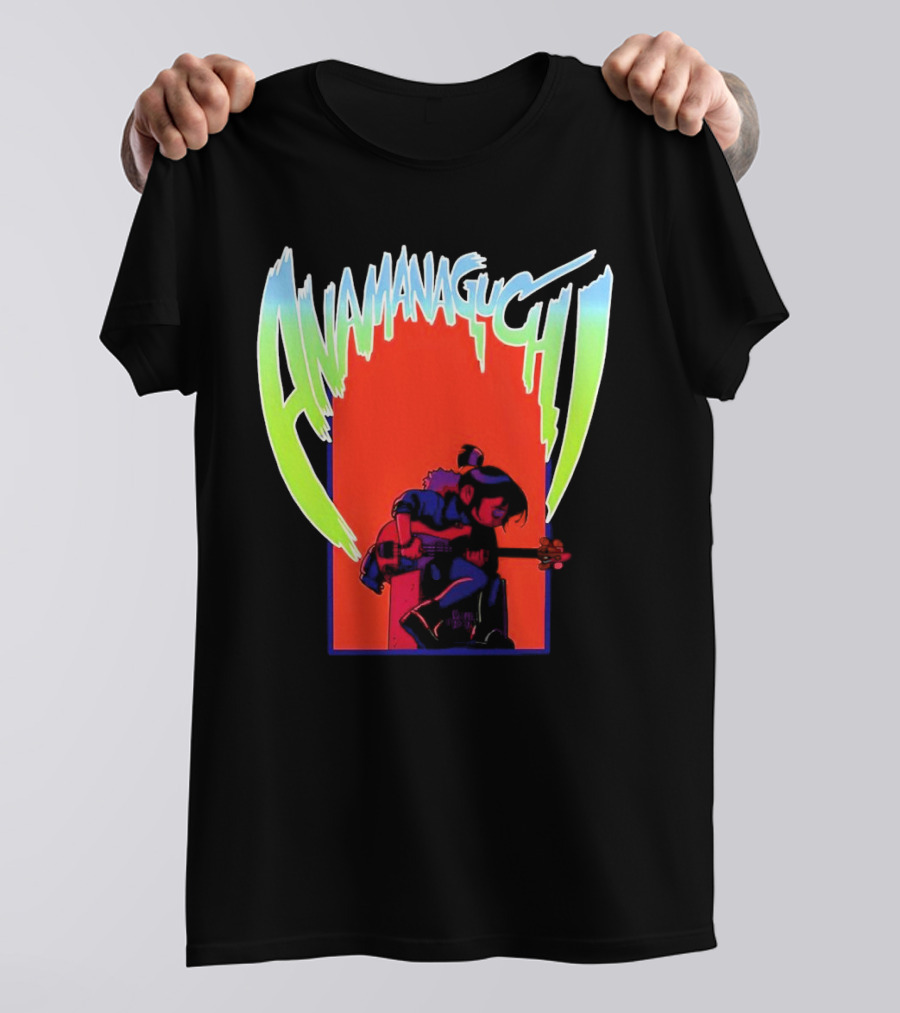 Anamanaguchi Scott Pilgrim Vs The World Guitar Character T-Shirt