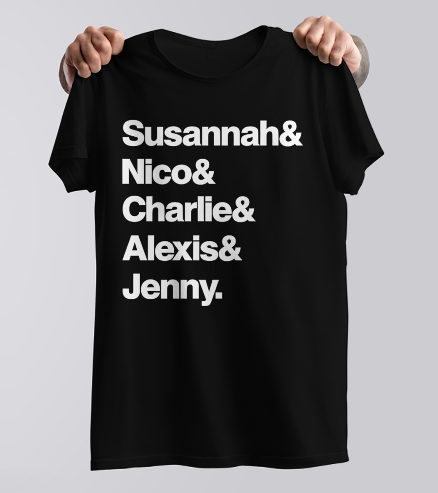 Susannah Nico Charlie Alexis Jenny Ampersand Series T-Shirt