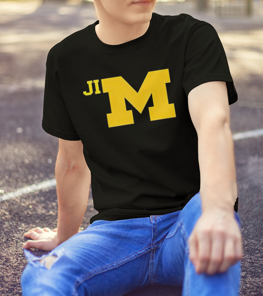 Jim Harbaugh Michigan Wolverines Big M T-Shirt