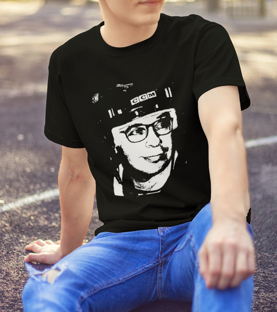Rick Moranis CCM Hockey Helmet Iconic T-Shirt