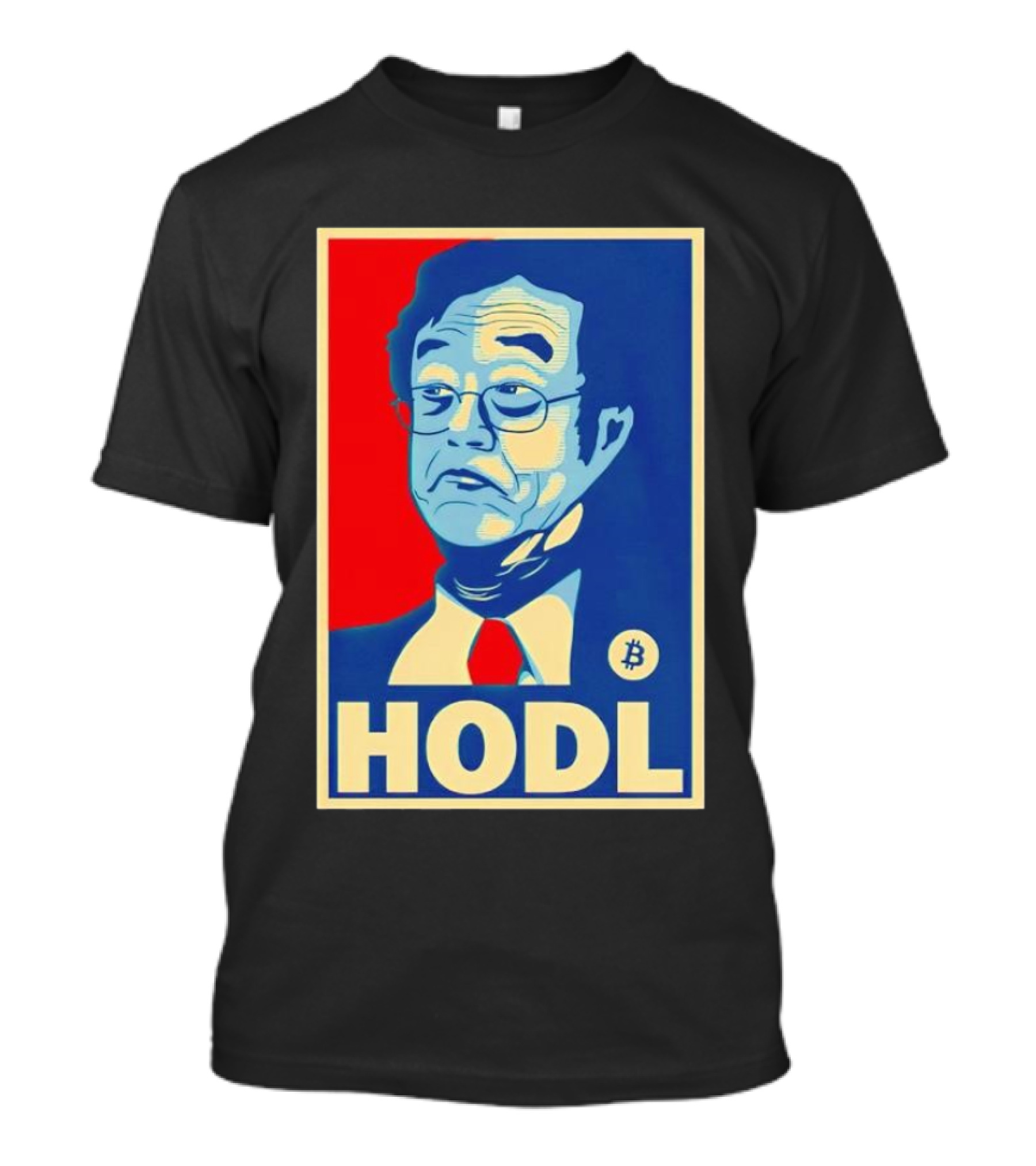 Satoshi Hodl Bitcoin Hope Poster Icon T-Shirt