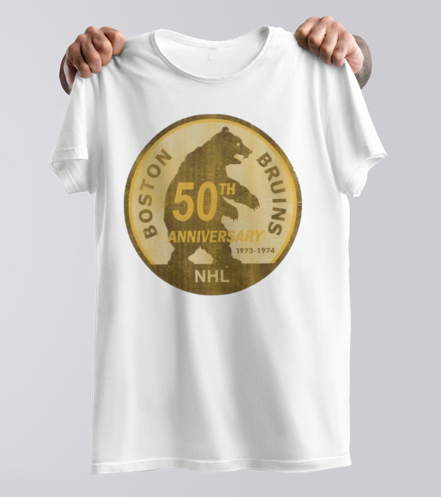 Boston Bruins 50th Anniversary NHL 1973-1974 T-Shirt