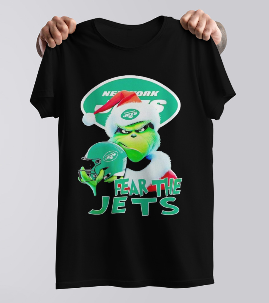 New York Jets Grinch Fear The Jets Christmas T-Shirt