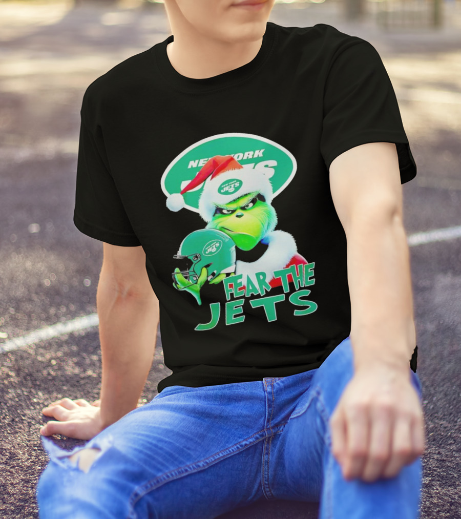 New York Jets Grinch Fear The Jets Christmas T-Shirt