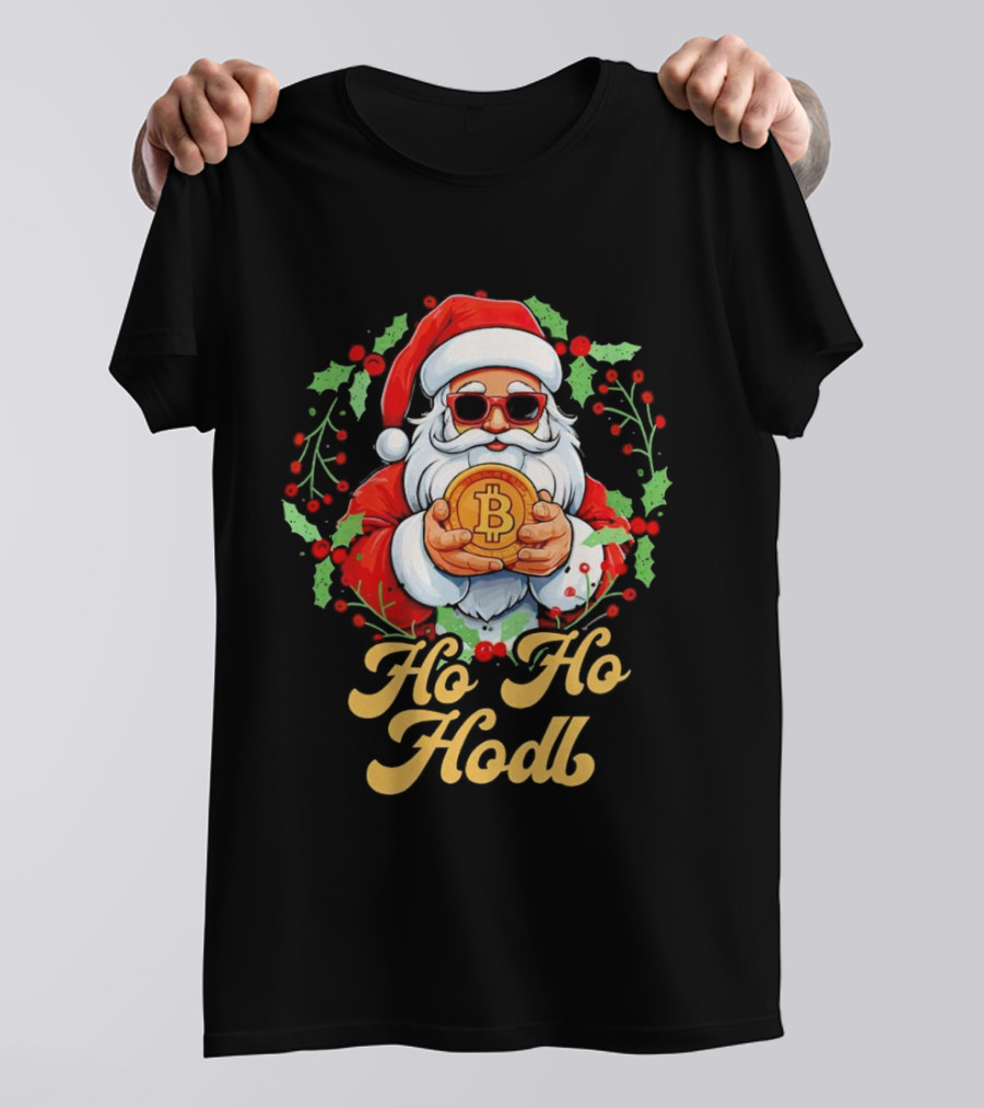 Ho Ho Hodl Santa Bitcoin Christmas T-Shirt