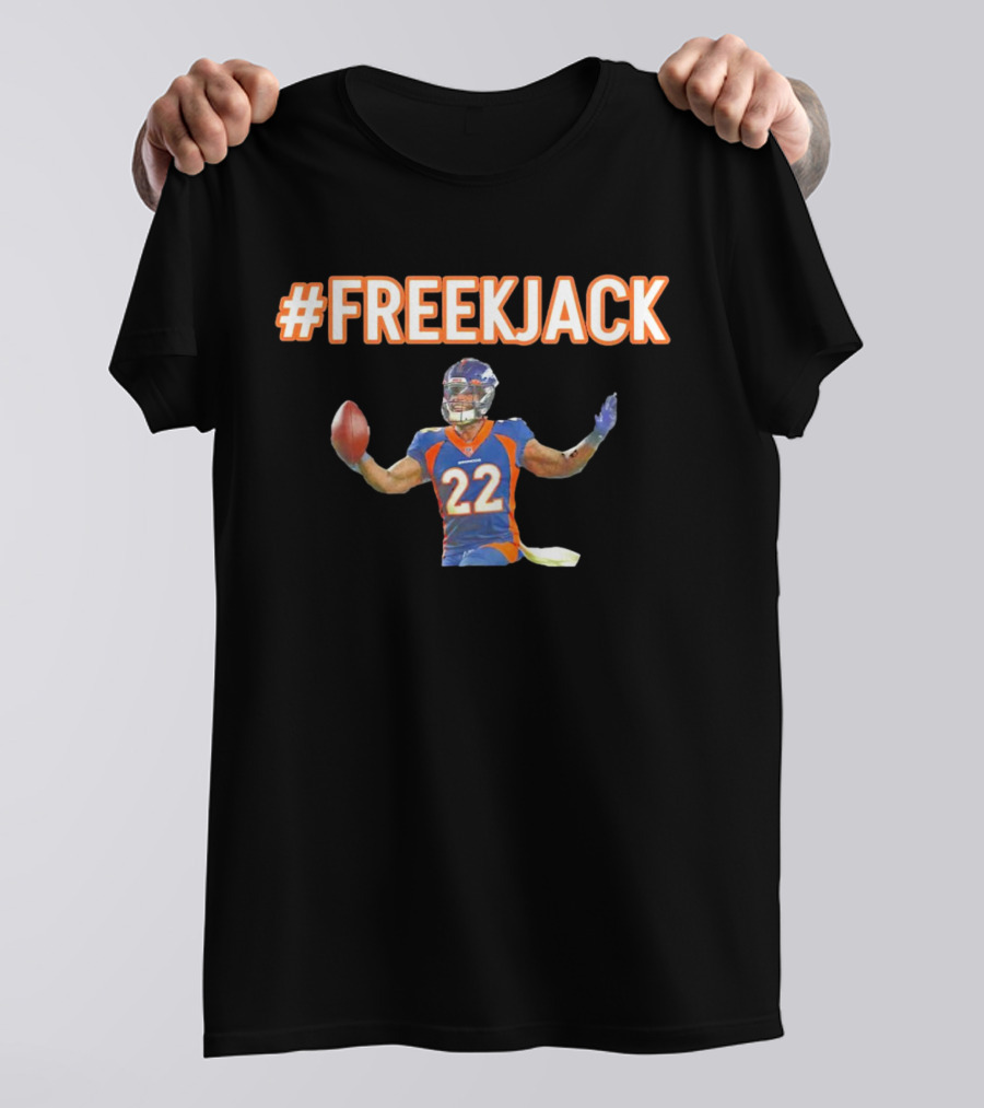 Mile High #FreeKJack Football Player 22 T-Shirt