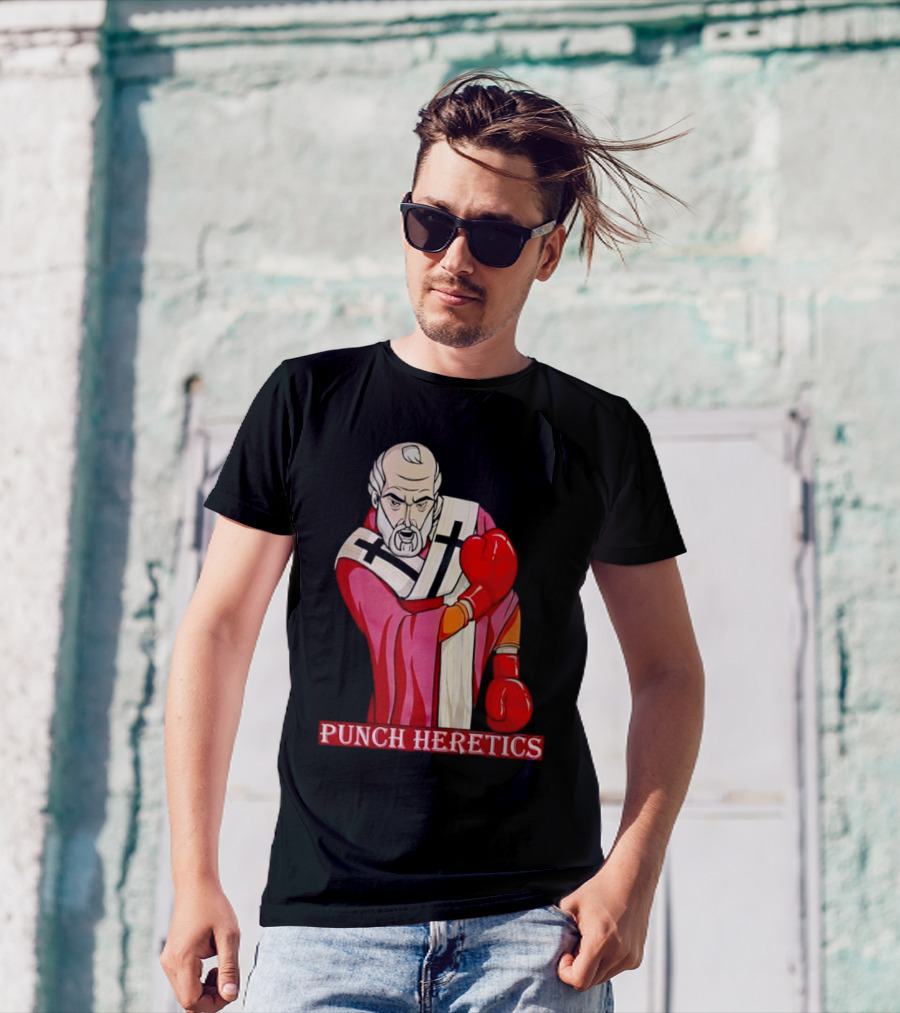 Punch Heretics Boxing Bishop Iconic T-Shirt