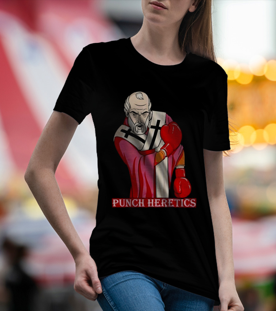 Punch Heretics Boxing Bishop Iconic T-Shirt