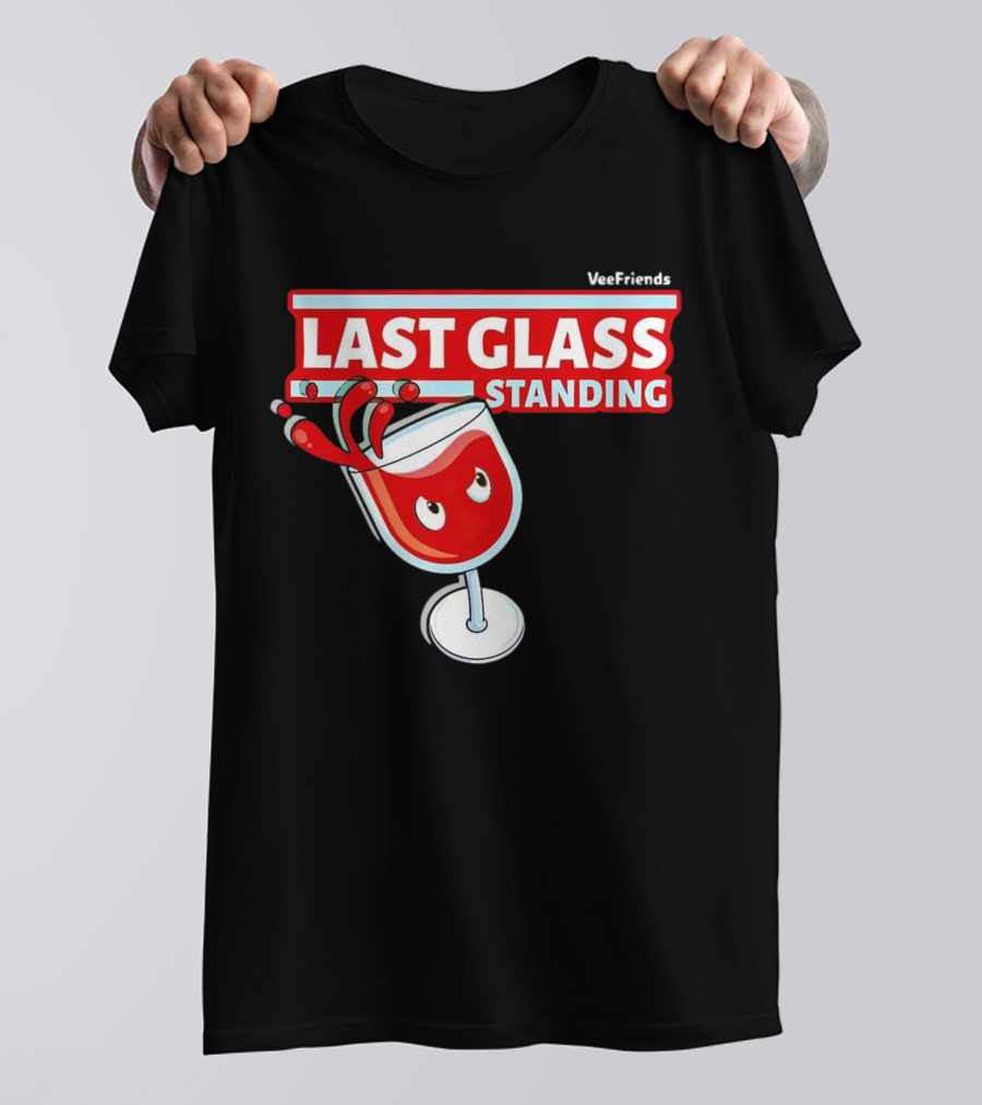 VeeFriends Last Glass Standing Wine Glass Character T-Shirt