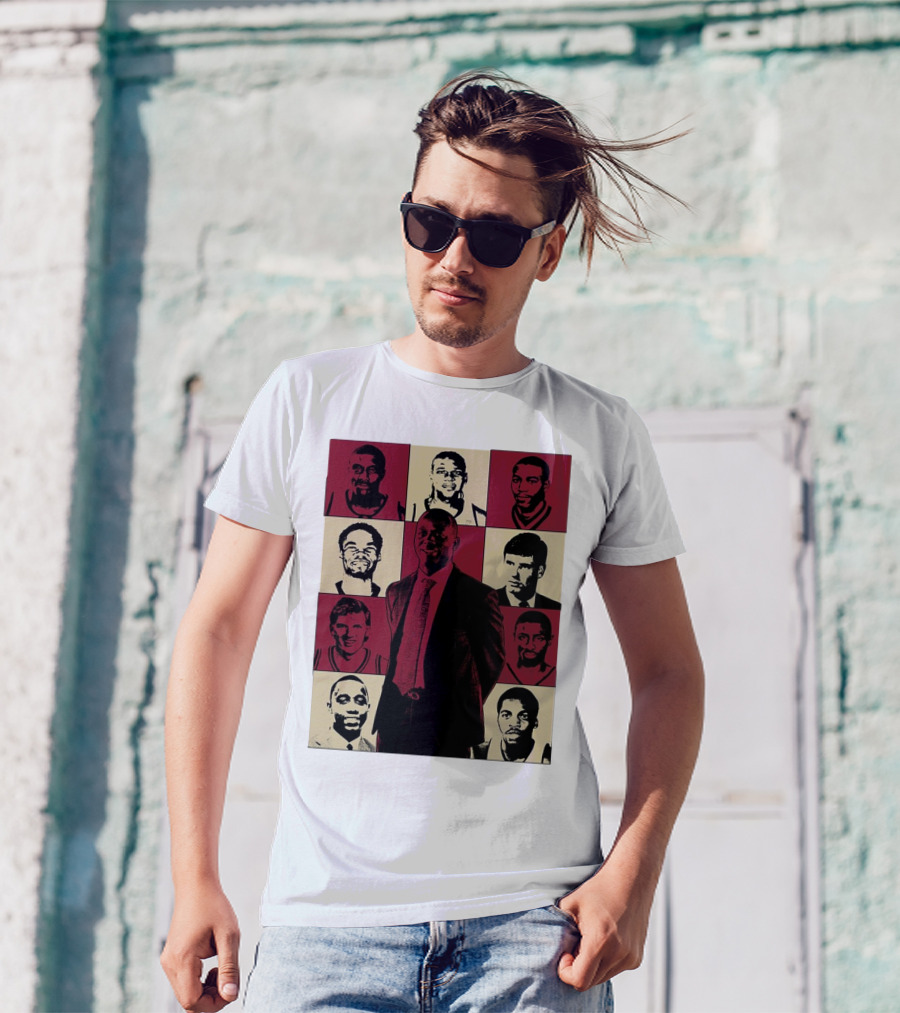 Boston College Basketball The Eras Tour Historic Players Collage T-Shirt