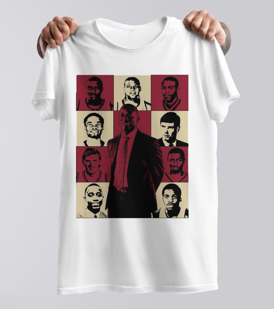 Boston College Basketball The Eras Tour Historic Players Collage T-Shirt