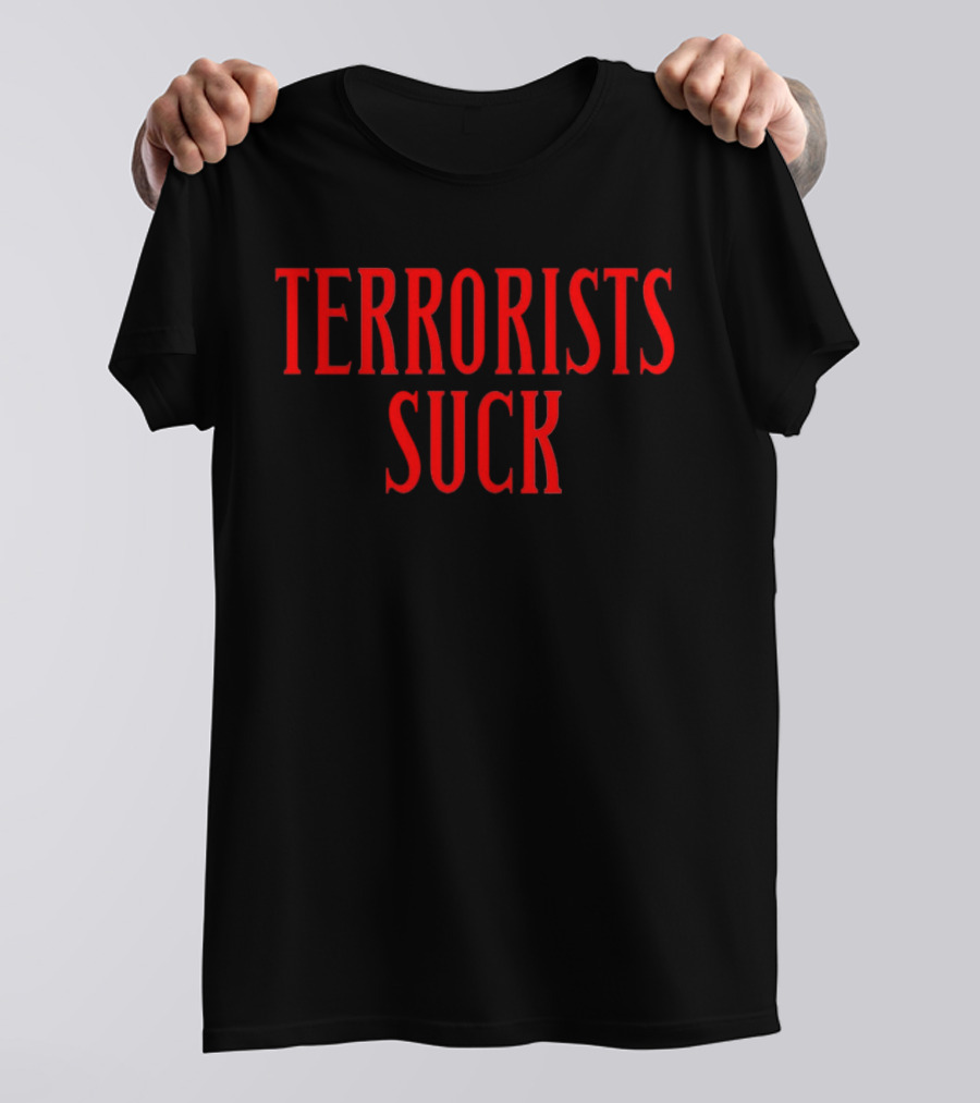 Don Frye Terrorists Suck Red T-Shirt