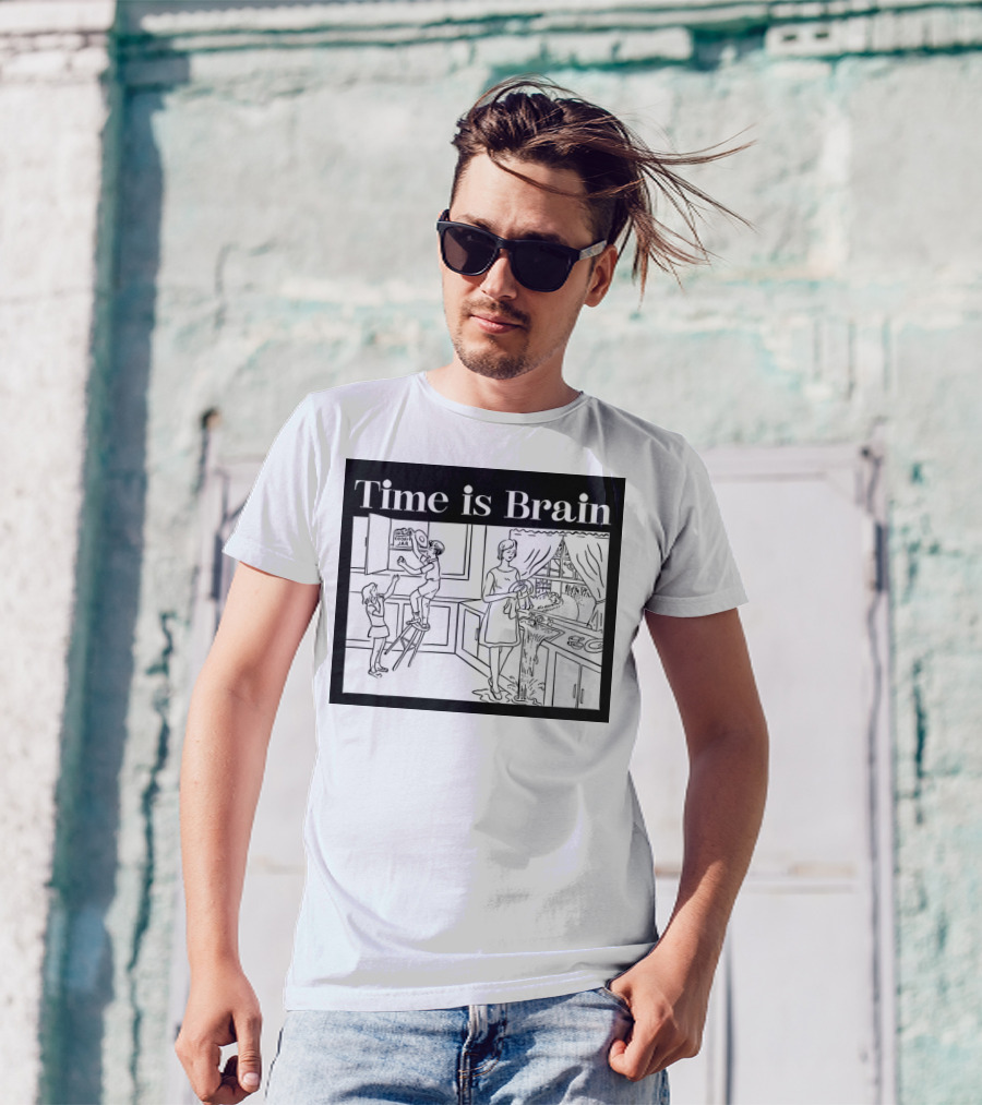 Time Is Brain Kitchen Scene Classic T-Shirt