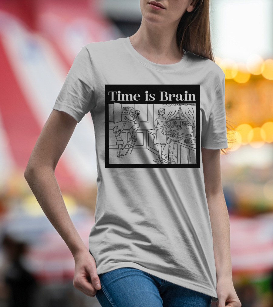 Time Is Brain Kitchen Scene Classic T-Shirt