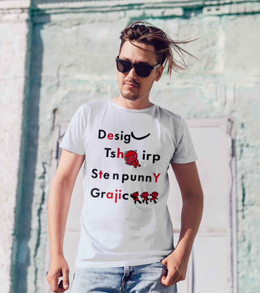 Desig Tshirt Sten Punny Graiic Red Panda Typography T-Shirt
