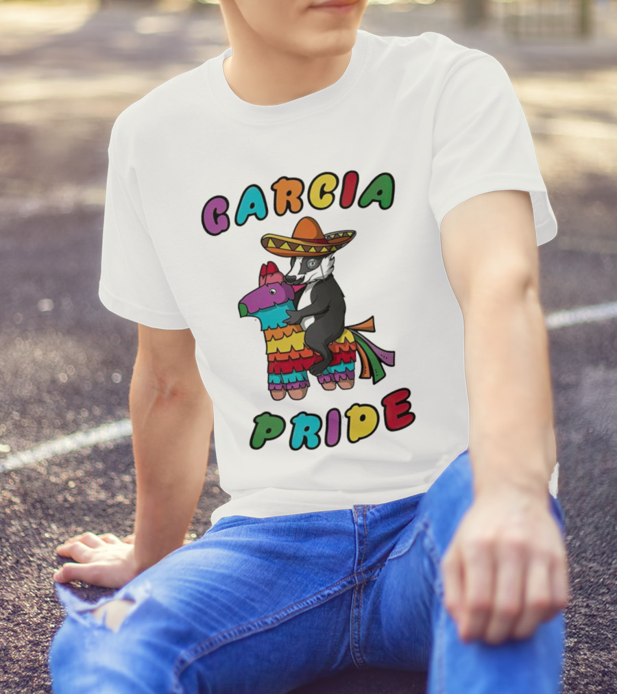 Garcia Pride Piñata Sombrero Rainbow Colors T-Shirt