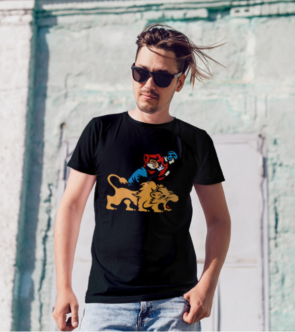Detroit Lions Vintage Football Player And Lion Emblem This Story Is Just Beginning T-Shirt