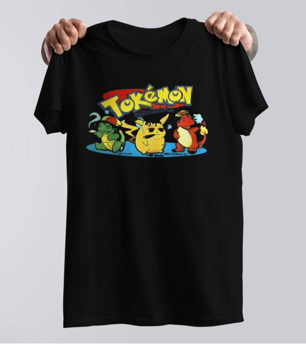 Tokemon Gotta Smoke 'Em All Herbachu Meowth 420 Hashmander T-Shirt