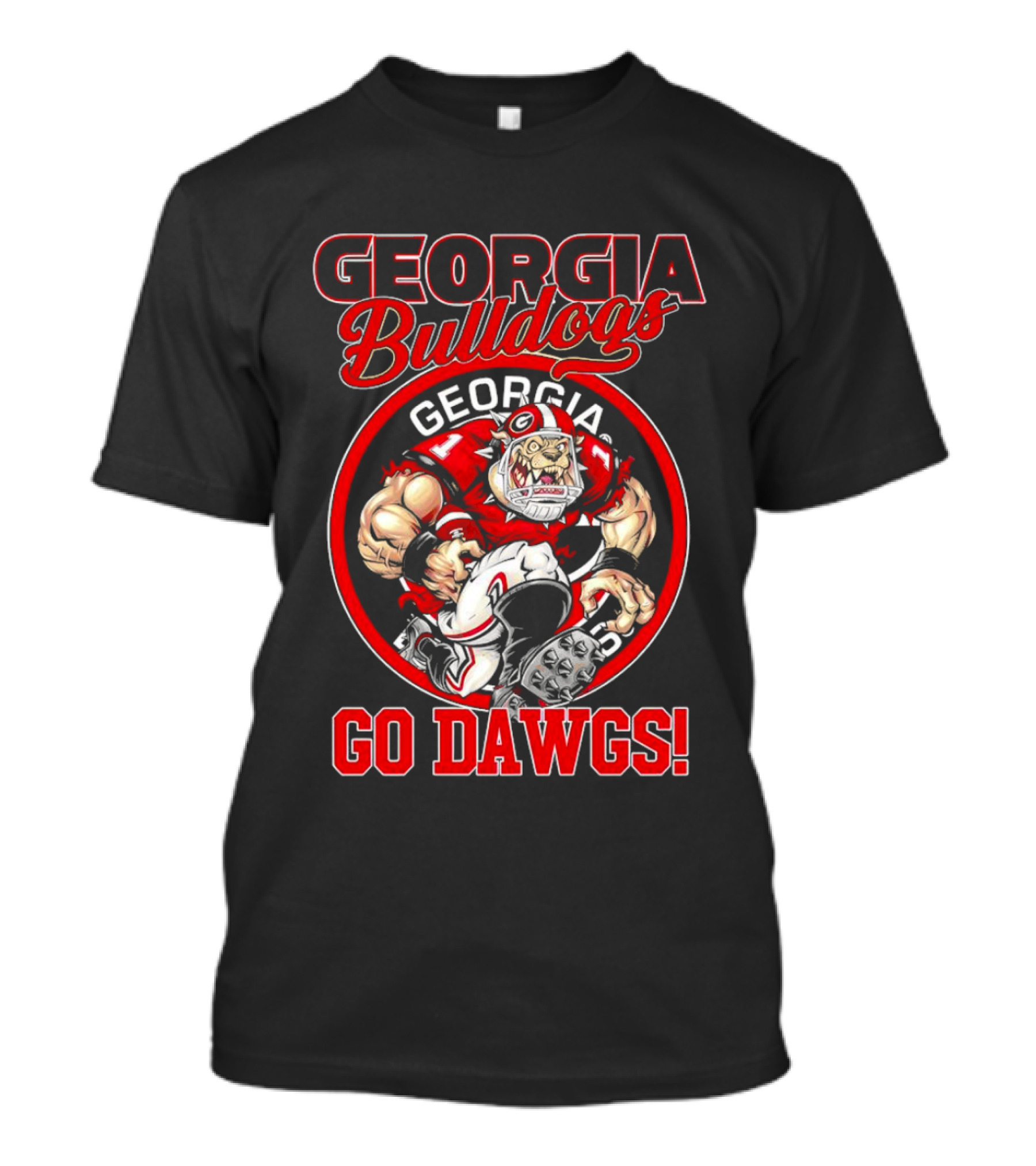 Georgia Bulldogs Go Dawgs Bulldog Mascot Georgia Football T-Shirt
