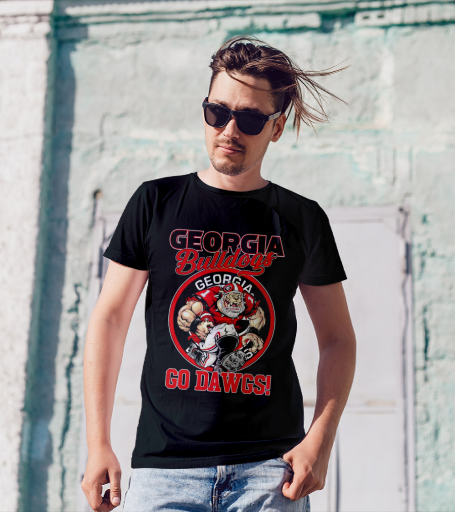 Georgia Bulldogs Go Dawgs Bulldog Mascot Georgia Football T-Shirt