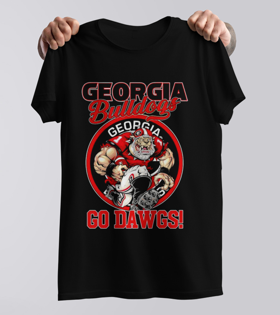 Georgia Bulldogs Go Dawgs Bulldog Mascot Georgia Football T-Shirt