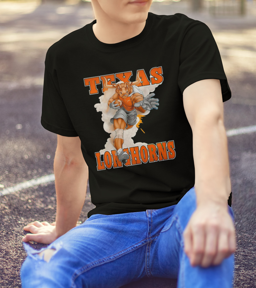Texas Longhorns Mascot Charging Forward T-Shirt