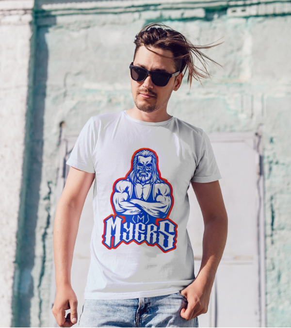 Brian Myers Skull Muscular Icon M Tattoo T-Shirt